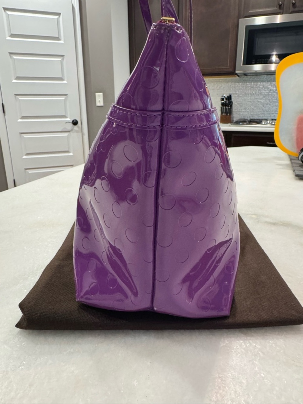 Kate Spade Purple Patent Tote - Picture 6 of 13